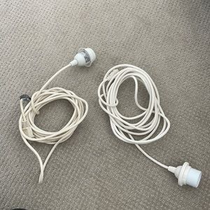 Set of two ikea pendant plug-in cord